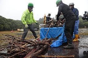 Huge mudslide in Atami, Japan