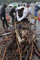 Huge mudslide in Atami, Japan