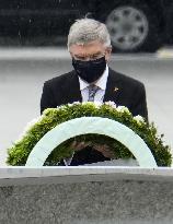 IOC chief Bach visits Hiroshima