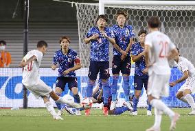 Football: Japan-Spain warm-up match before Olympics