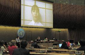 Japanese teenager calls for nuke-free world at U.N. disarmament confab