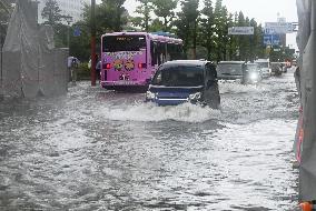 Heavy rain in Japan