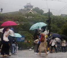Heavy rain in Japan