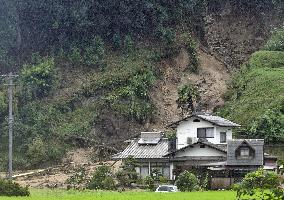 Torrential rain in Japan