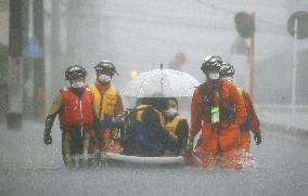 Flooding in southwestern Japan