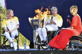 Paralympic flame-lighting ceremony in Stoke Mandeville