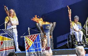 Paralympic flame-lighting event in Stoke Mandeville
