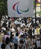 Scene from Tokyo ahead of Paralympics