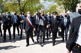 Emmanuel Macron Visits A Primary School - Melun