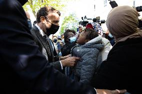 Emmanuel Macron Visits A Primary School - Melun