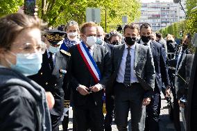 Emmanuel Macron Visits A Primary School - Melun