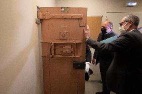 Eric Dupond-Moretti visits the prison de La Sante - Paris