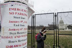 Heavy Security Around The Capitol - Washington