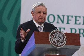 President Lopez Obrador Press Briefing - Mexico