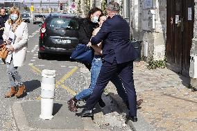 A Women Protests During Eric Dupond-Moretti Visit - Bordeaux