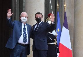 President Macron Welcomes Israeli President - Paris