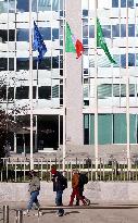 Flags At Half Mast To Tribute To Covid Victims - Milan