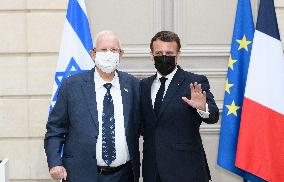 President Macron Macron Meets President Rivlin - Paris