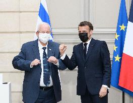 President Macron Macron Meets President Rivlin - Paris