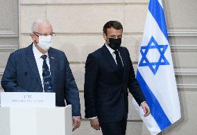 President Macron Macron Meets President Rivlin - Paris