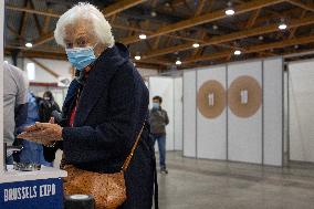 King Albert II And Queen Paola Get Vaccinated Against Covid - Brussels