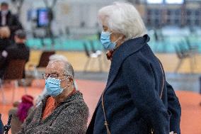 King Albert II And Queen Paola Get Vaccinated Against Covid - Brussels