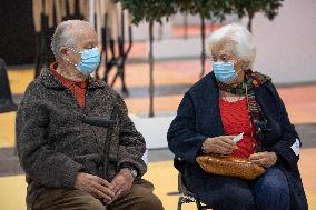 King Albert II And Queen Paola Get Vaccinated Against Covid - Brussels