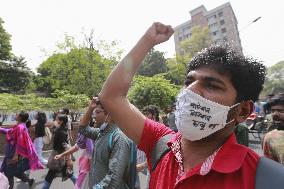 Left-Leaning Student Organisations Protest Modi's Visit - Dhaka