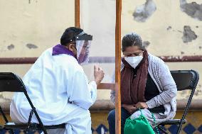 Outdoor Confessional Amid Pandemic - Mexico