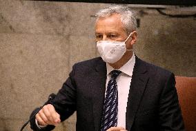 Giancarlo Giorgetti Meeting With Bruno Le Maire - Rome