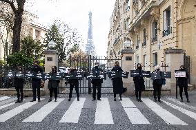 Demonstration In Support To Maati Monjib - Paris