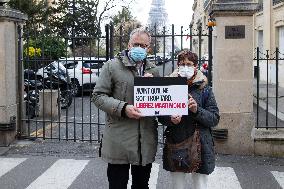 Demonstration In Support To Maati Monjib - Paris