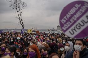 Women protest Turkey's withdrawal from Istanbul convention