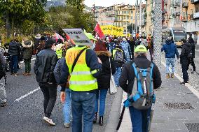 Protest against Global Security law - Nice