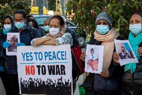 Rally against Massacre Tigray Civilians in Ethiopia - Milan
