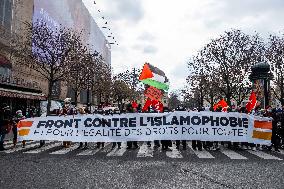 Demonstration against Islamophobia in Paris