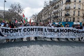 Demonstration against Islamophobia in Paris