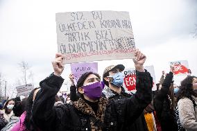 Protest after Turkey's withdrawal from the Istanbul Convention