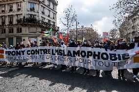 Demonstration against Islamophobia in Paris