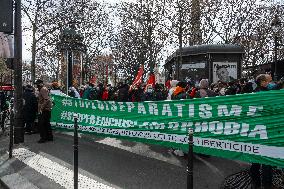 Demonstration against Islamophobia in Paris