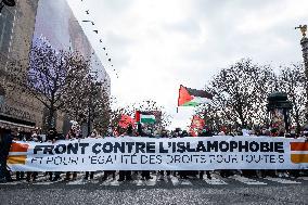 Demonstration against Islamophobia in Paris