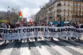 Demonstration against Islamophobia in Paris