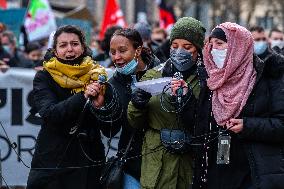 Demonstration against Islamophobia in Paris