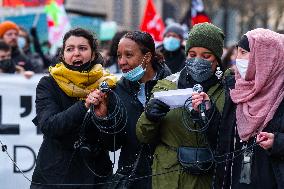 Demonstration against Islamophobia in Paris