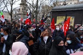 Demonstration against Islamophobia in Paris