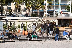 The Croisette under 3rd lockdown - Cannes - French Riviera