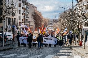 Protest By Bosch Employees Against Layoffs - Rodez