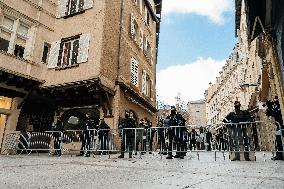 Protest By Bosch Employees Against Layoffs - Rodez