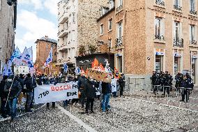 Protest By Bosch Employees Against Layoffs - Rodez