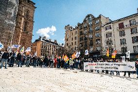 Protest By Bosch Employees Against Layoffs - Rodez